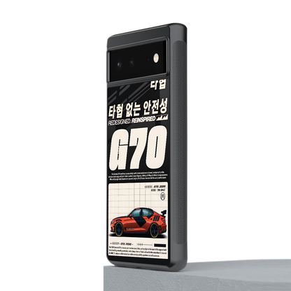 genesis g70 back phone cover | glass case for Google Pixel 6A