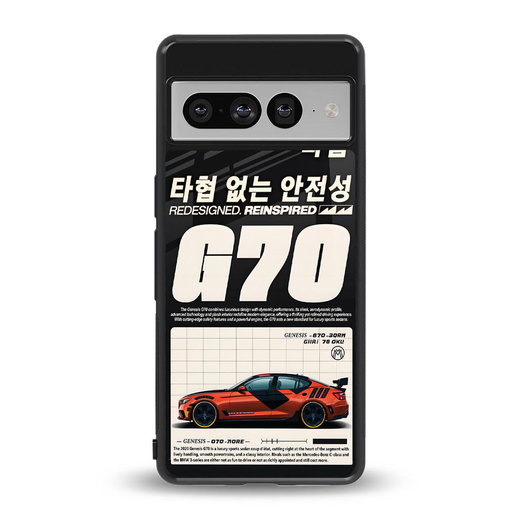 genesis g70 back phone cover | glass case for google pixel 7 pro