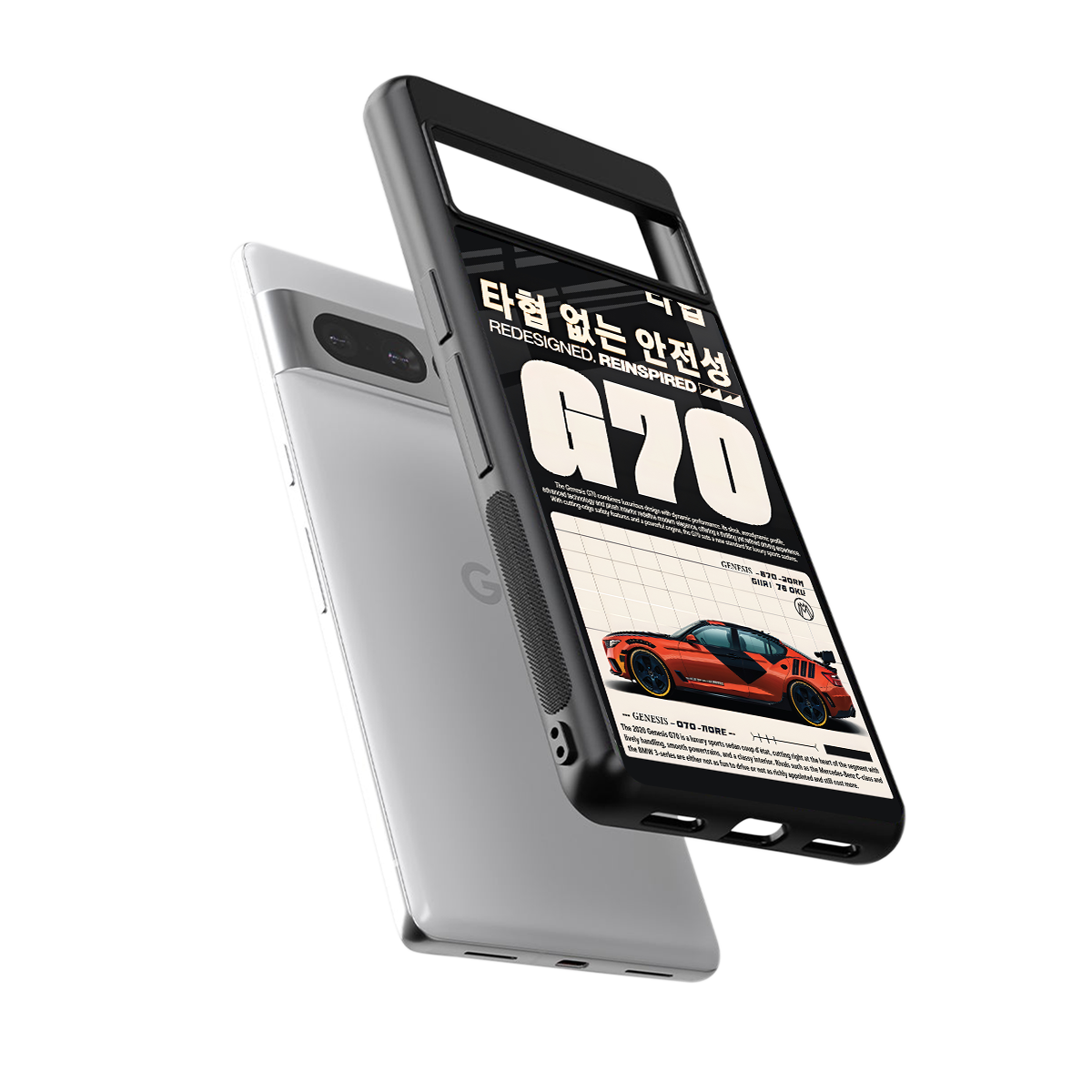 genesis g70 back phone cover | glass case for google pixel 7 pro