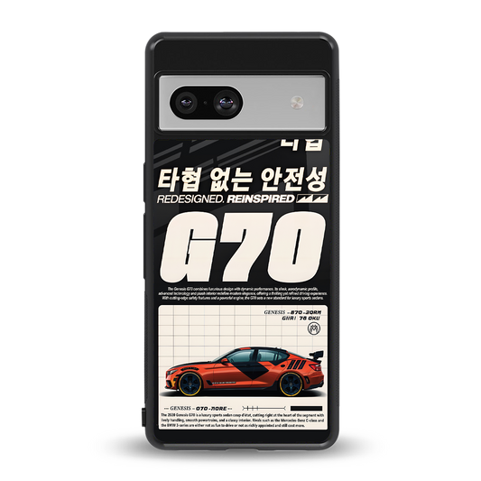 genesis g70 back phone cover | glass case for Google Pixel 7A
