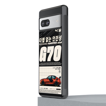 genesis g70 back phone cover | glass case for Google Pixel 7A