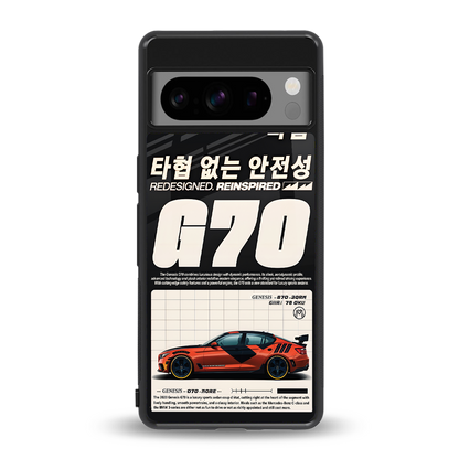 genesis g70 back phone cover | glass case for google pixel 8 pro