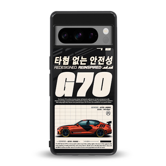 genesis g70 back phone cover | glass case for google pixel 8 pro