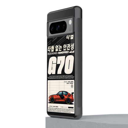 genesis g70 back phone cover | glass case for google pixel 8 pro