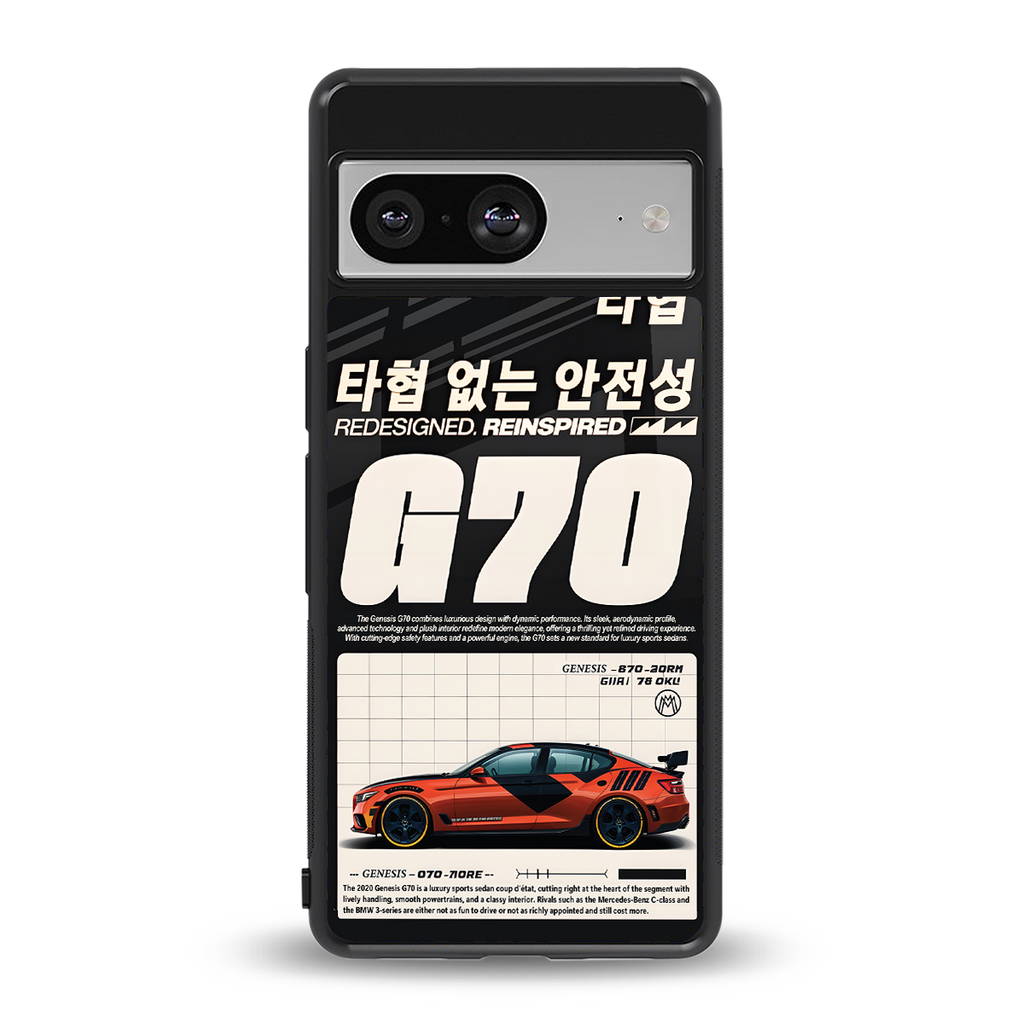 genesis g70 back phone cover | glass case for Google Pixel 8