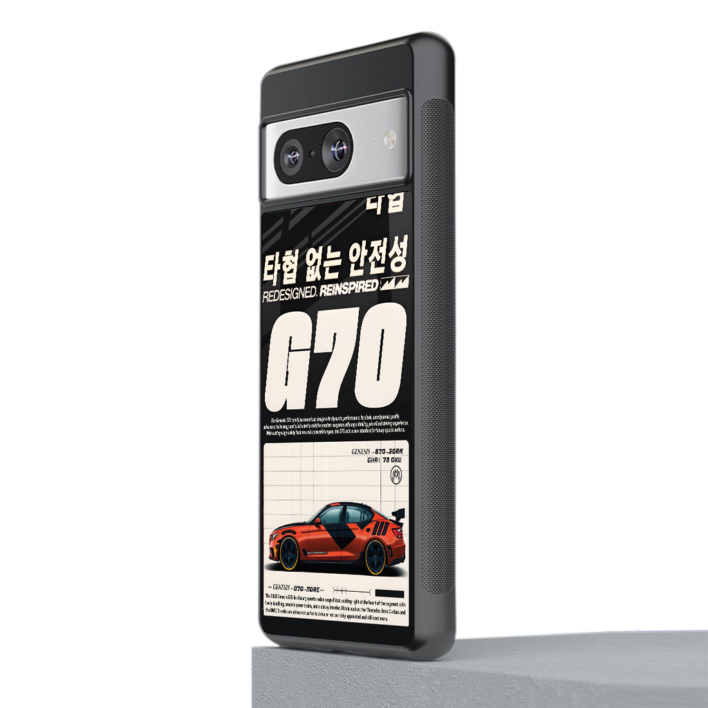 genesis g70 back phone cover | glass case for Google Pixel 8