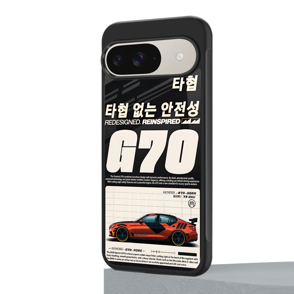 genesis g70 back phone cover | glass case for google pixel 9