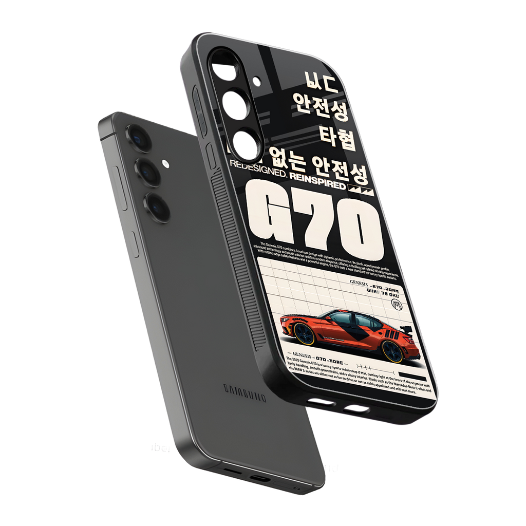 genesis g70 back phone cover | glass case for samsung galaxy s23 plus