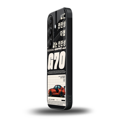 genesis g70 back phone cover | glass case for samsung galaxy s23 plus