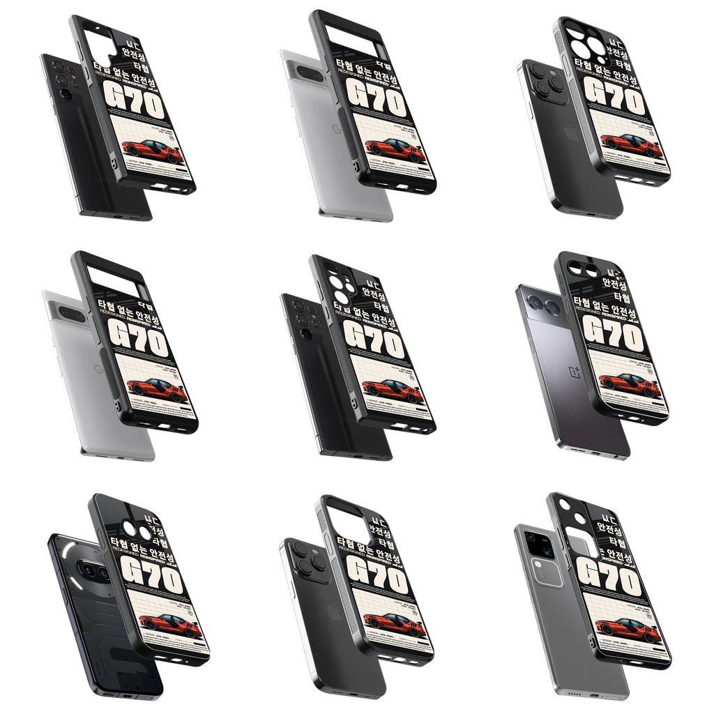 Durable Glass Back Mobile Case for iPhone, Samsung, OnePlus, Google Pixel, Redmi, Vivo, Oppo