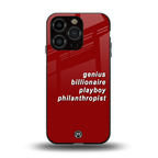 genius billionaire playboy philantrophist back phone cover | glass case for iphone 13 pro