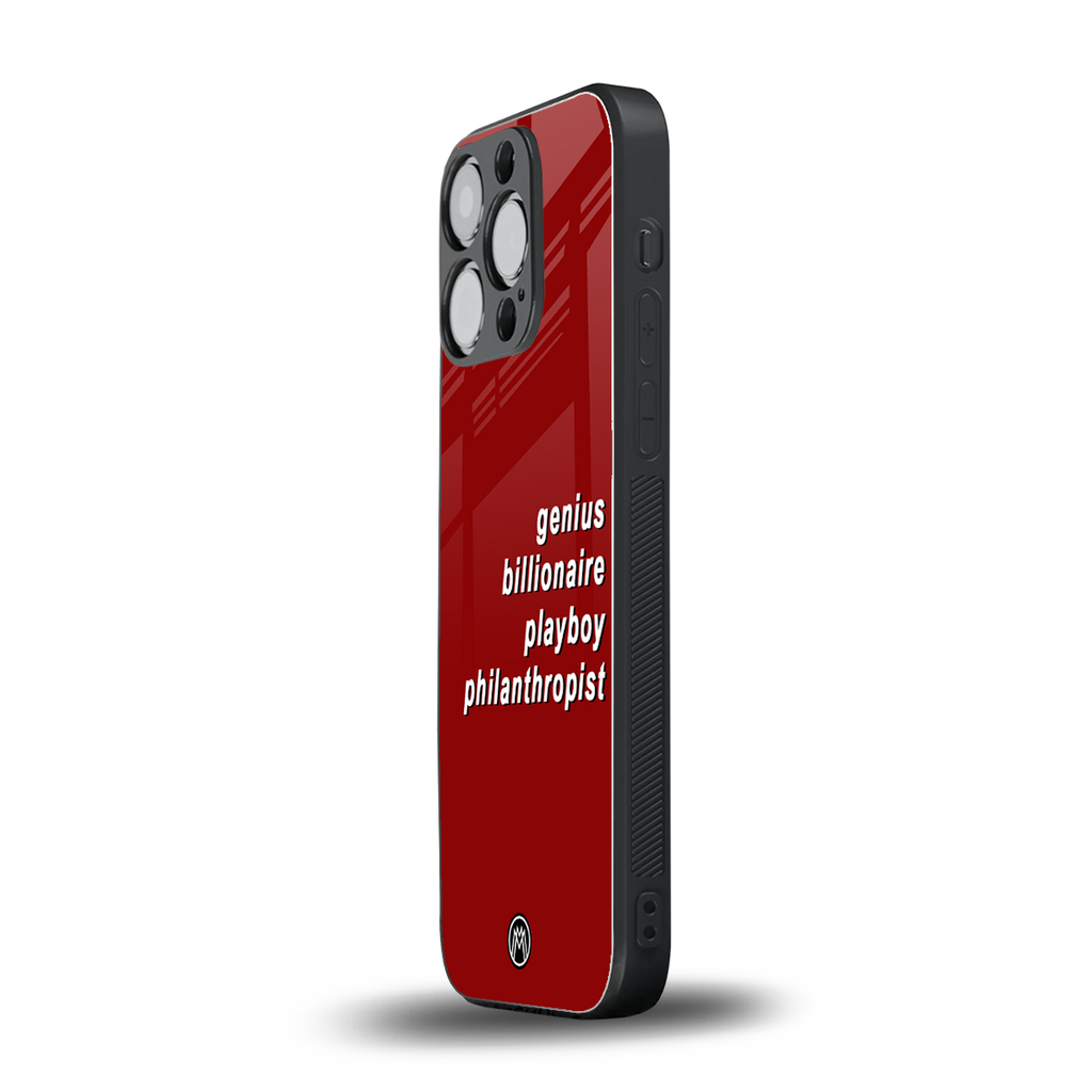genius billionaire playboy philantrophist back phone cover | glass case for iphone 13 pro