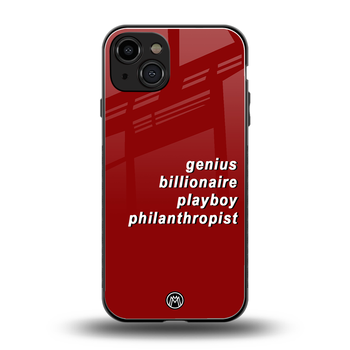 genius billionaire playboy philantrophist back phone cover | glass case for iphone 15