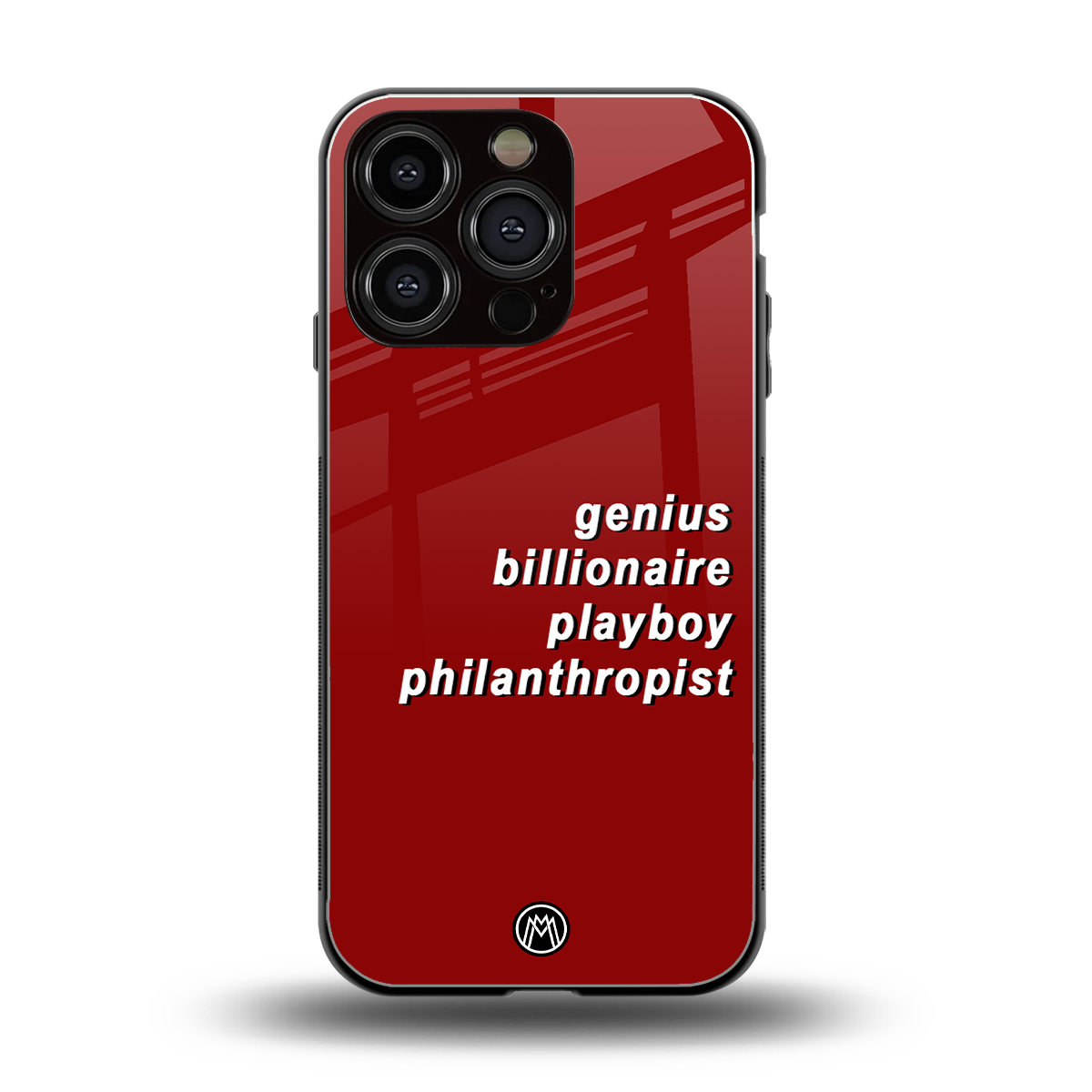 genius billionaire playboy philantrophist back phone cover | glass case for iphone 16 pro