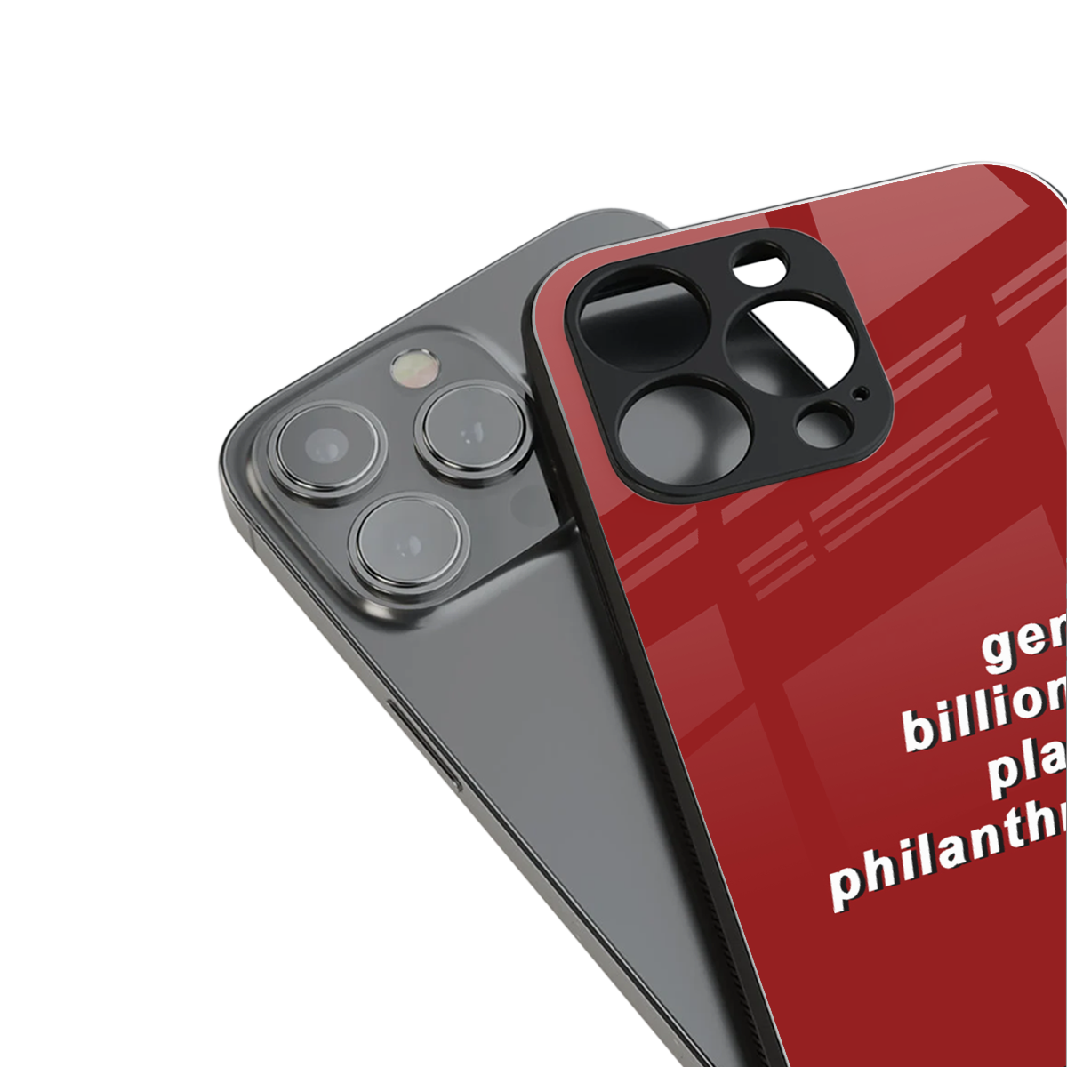 genius billionaire playboy philantrophist back phone cover | glass case for iphone 15