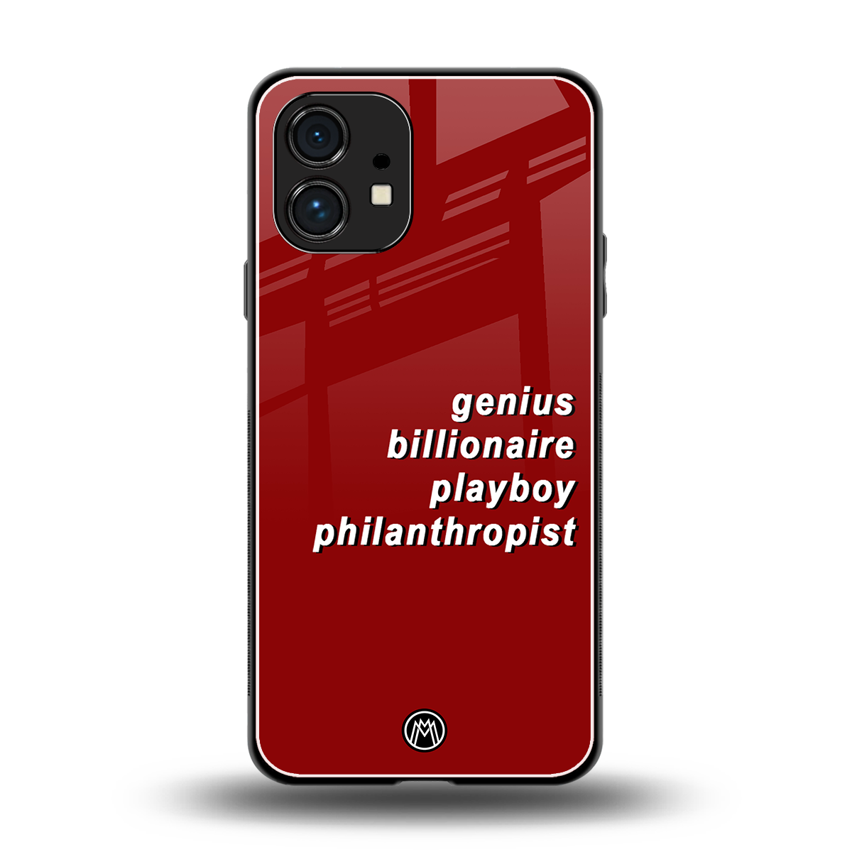 genius billionaire playboy philantrophist back phone cover | glass case for nothing phone 1