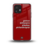 genius billionaire playboy philantrophist back phone cover | glass case for nothing phone 2