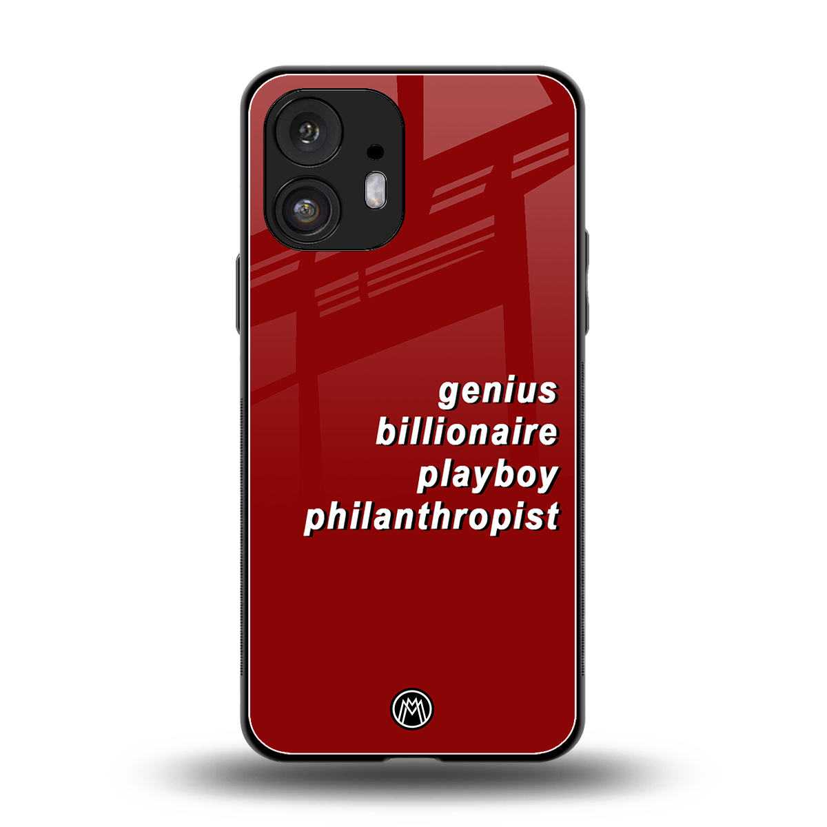 genius billionaire playboy philantrophist back phone cover | glass case for nothing phone 2
