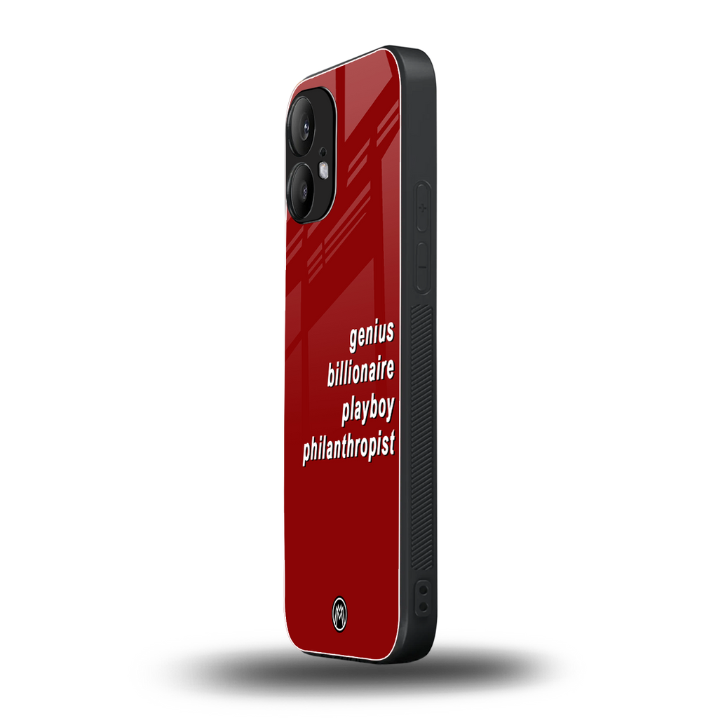 genius billionaire playboy philantrophist back phone cover | glass case for nothing phone 2