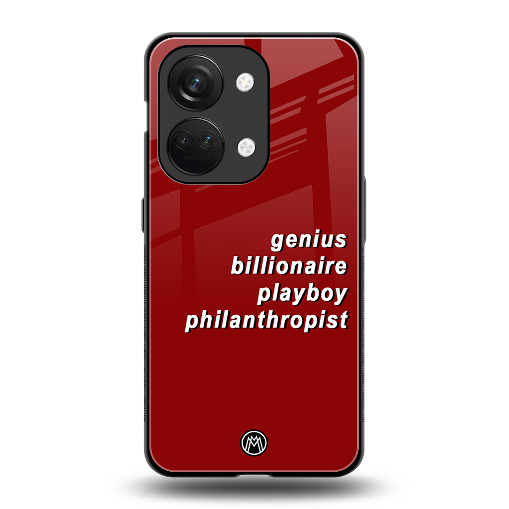 genius billionaire playboy philantrophist back phone cover | glass case for oneplus nord 3