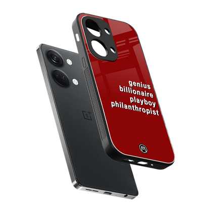 genius billionaire playboy philantrophist back phone cover | glass case for oneplus nord 3