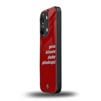 genius billionaire playboy philantrophist back phone cover | glass case for oneplus nord 3