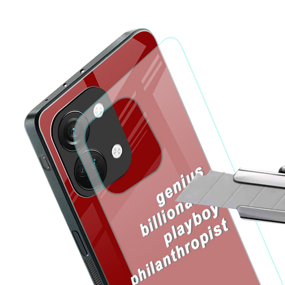 genius billionaire playboy philantrophist back phone cover | glass case for oneplus nord 3