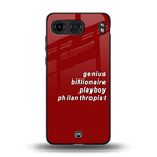 genius billionaire playboy philantrophist back phone cover | glass case for oneplus nord 4