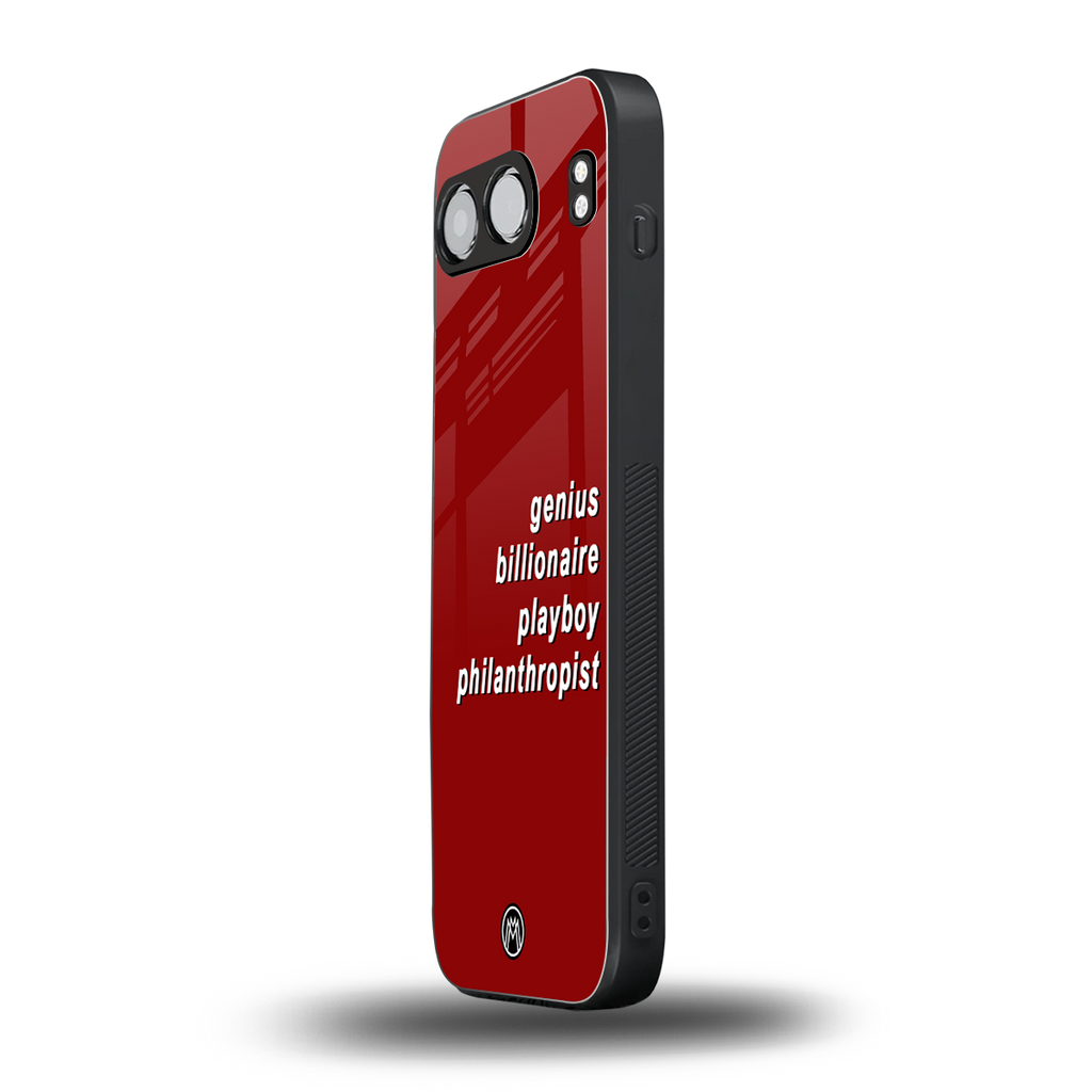genius billionaire playboy philantrophist back phone cover | glass case for oneplus nord 4