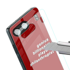 genius billionaire playboy philantrophist back phone cover | glass case for oneplus nord 4