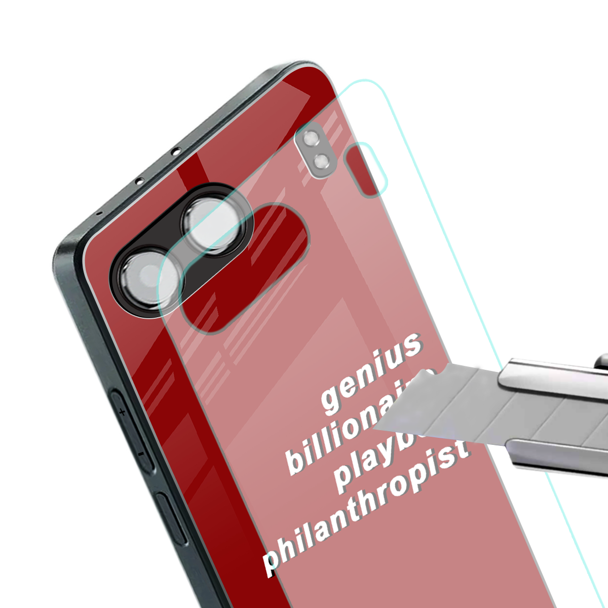 genius billionaire playboy philantrophist back phone cover | glass case for oneplus nord 4