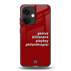 genius billionaire playboy philantrophist back phone cover | glass case for oneplus nord ce 3