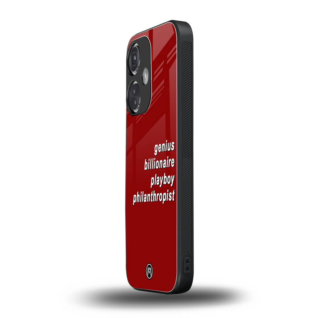 genius billionaire playboy philantrophist back phone cover | glass case for oneplus nord ce 3