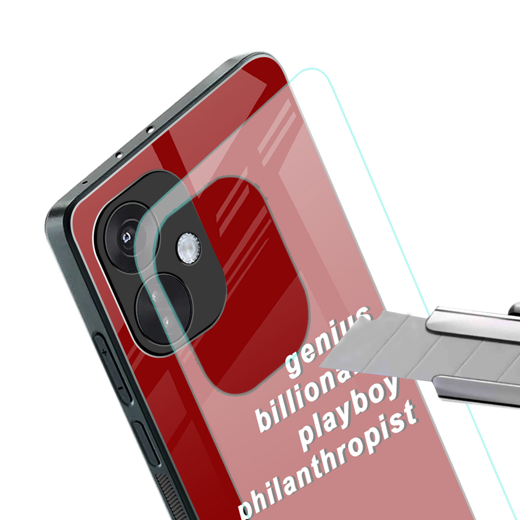genius billionaire playboy philantrophist back phone cover | glass case for oneplus nord ce 3
