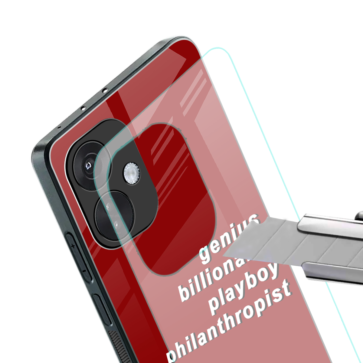 genius billionaire playboy philantrophist back phone cover | glass case for oneplus nord ce 3