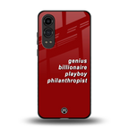 genius billionaire playboy philantrophist back phone cover | glass case for oneplus nord ce 4 lite