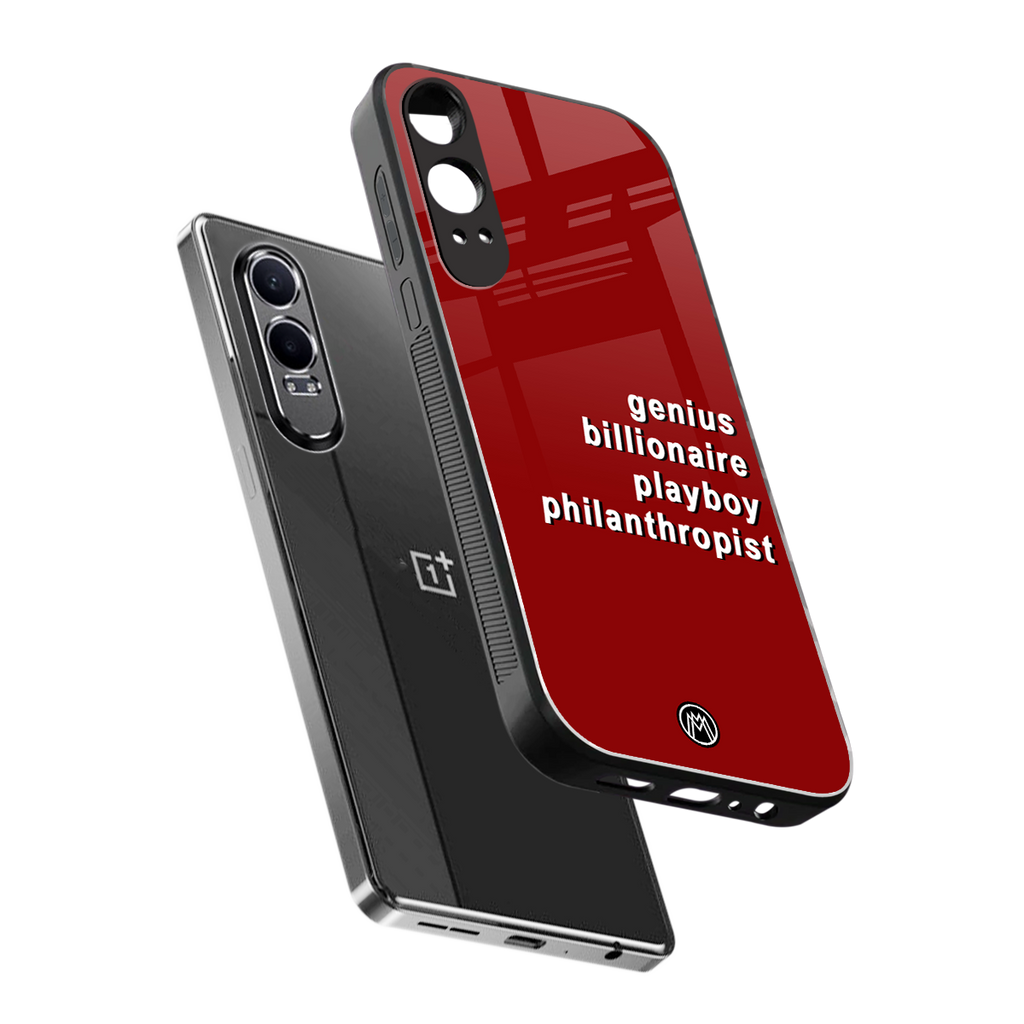 genius billionaire playboy philantrophist back phone cover | glass case for oneplus nord ce 4 lite