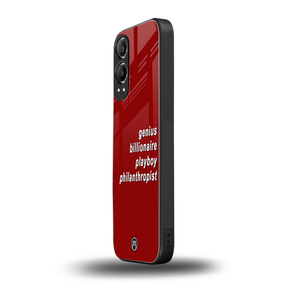 genius billionaire playboy philantrophist back phone cover | glass case for oneplus nord ce 4 lite