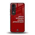 genius billionaire playboy philantrophist back phone cover | glass case for oneplus nord ce 4
