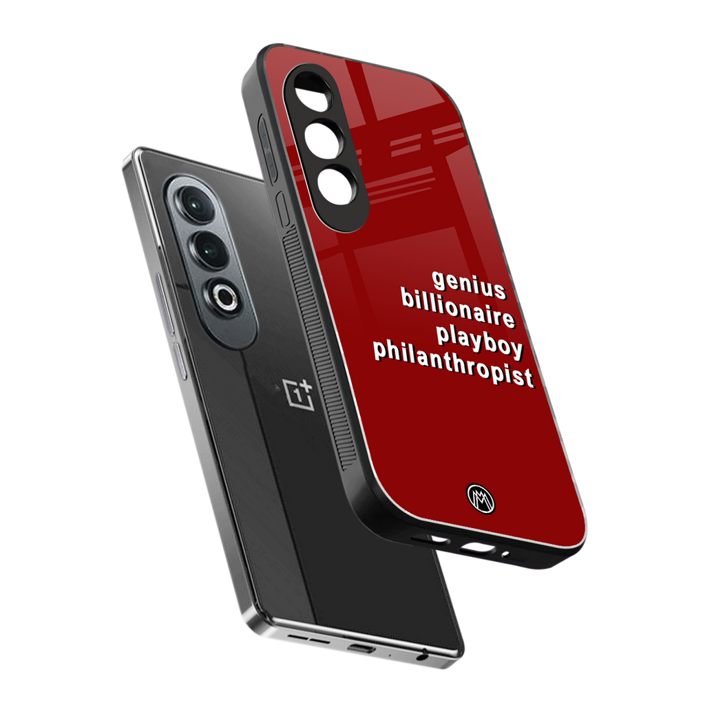 genius billionaire playboy philantrophist back phone cover | glass case for oneplus nord ce 4
