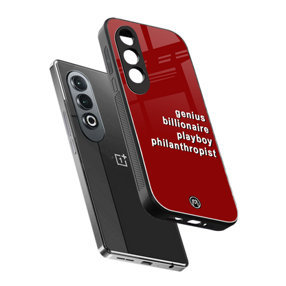 genius billionaire playboy philantrophist back phone cover | glass case for oneplus nord ce 4