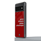 genius billionaire playboy philantrophist back phone cover | glass case for google pixel 6 pro