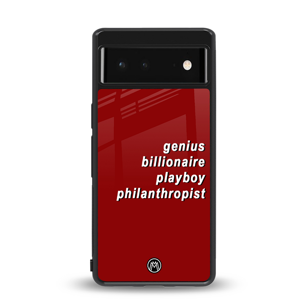 genius billionaire playboy philantrophist back phone cover | glass case for Google Pixel 6A