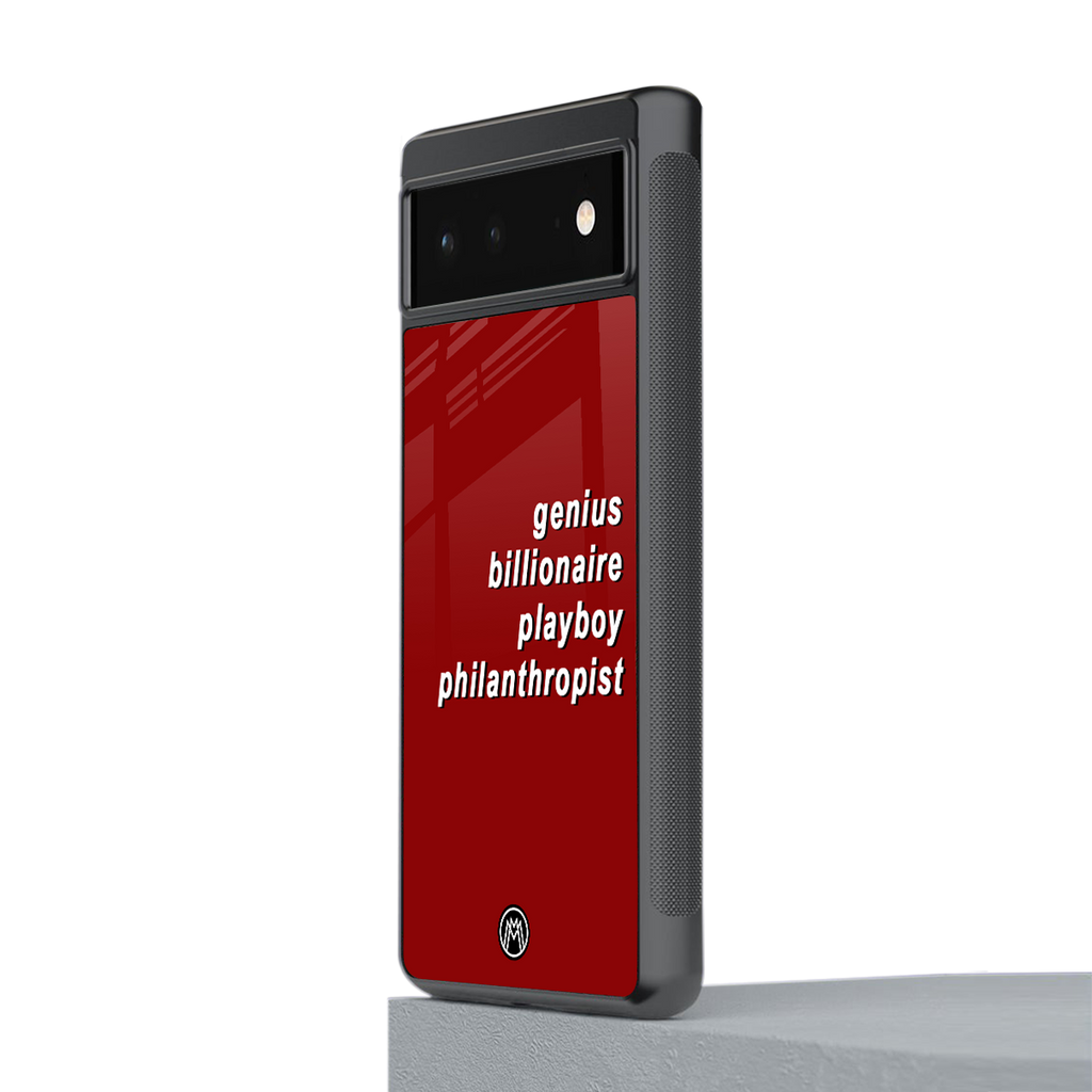 genius billionaire playboy philantrophist back phone cover | glass case for Google Pixel 6A