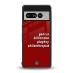 genius billionaire playboy philantrophist back phone cover | glass case for google pixel 7 pro