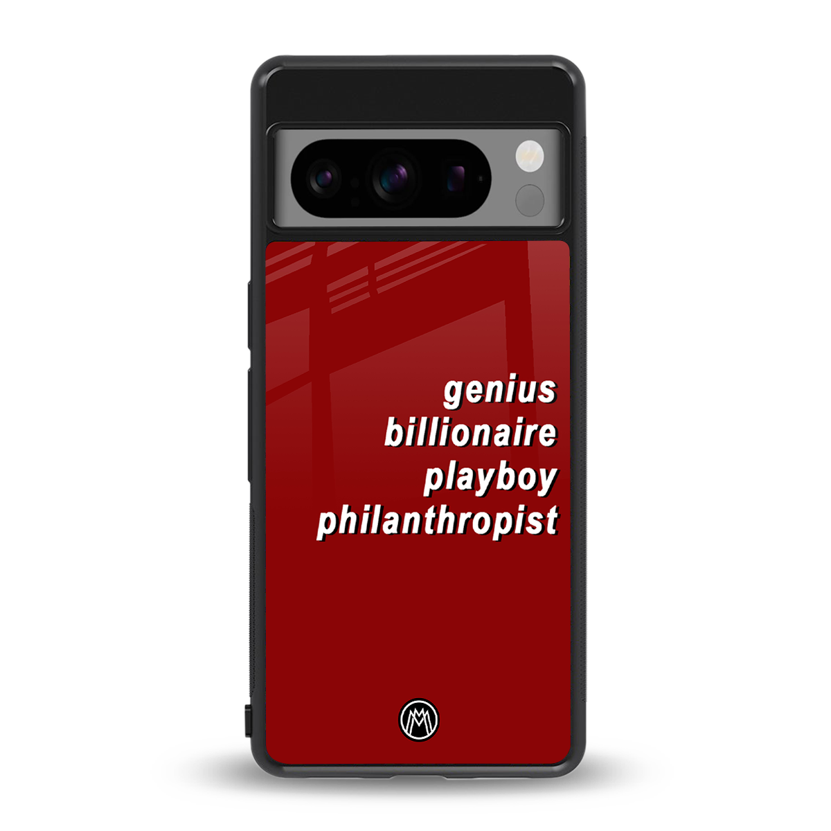 genius billionaire playboy philantrophist back phone cover | glass case for google pixel 8 pro