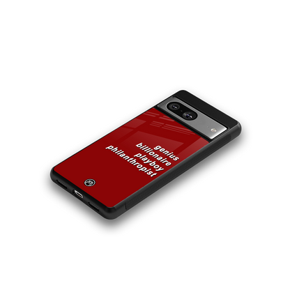 genius billionaire playboy philantrophist back phone cover | glass case for Google Pixel 8