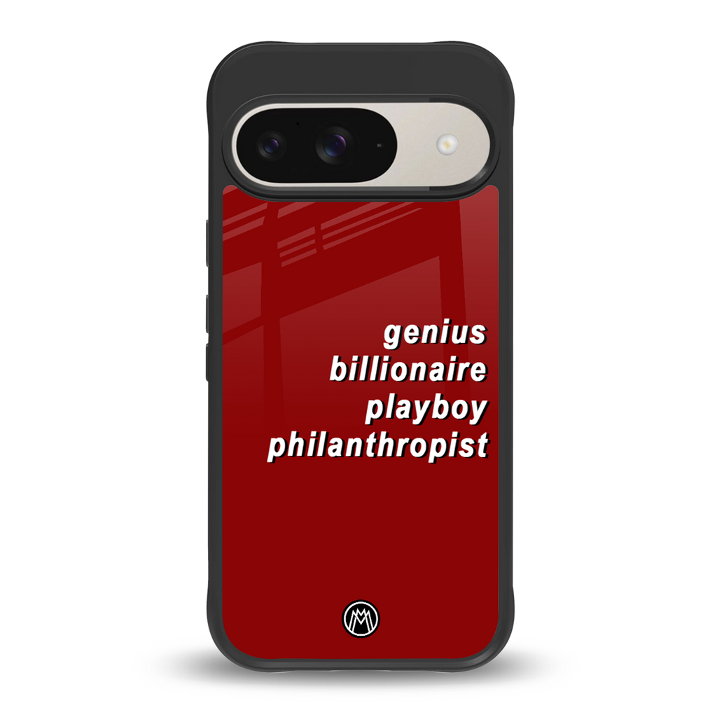 genius billionaire playboy philantrophist back phone cover | glass case for google pixel 9