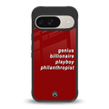 genius billionaire playboy philantrophist back phone cover | glass case for google pixel 9