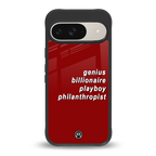 genius billionaire playboy philantrophist back phone cover | glass case for google pixel 9